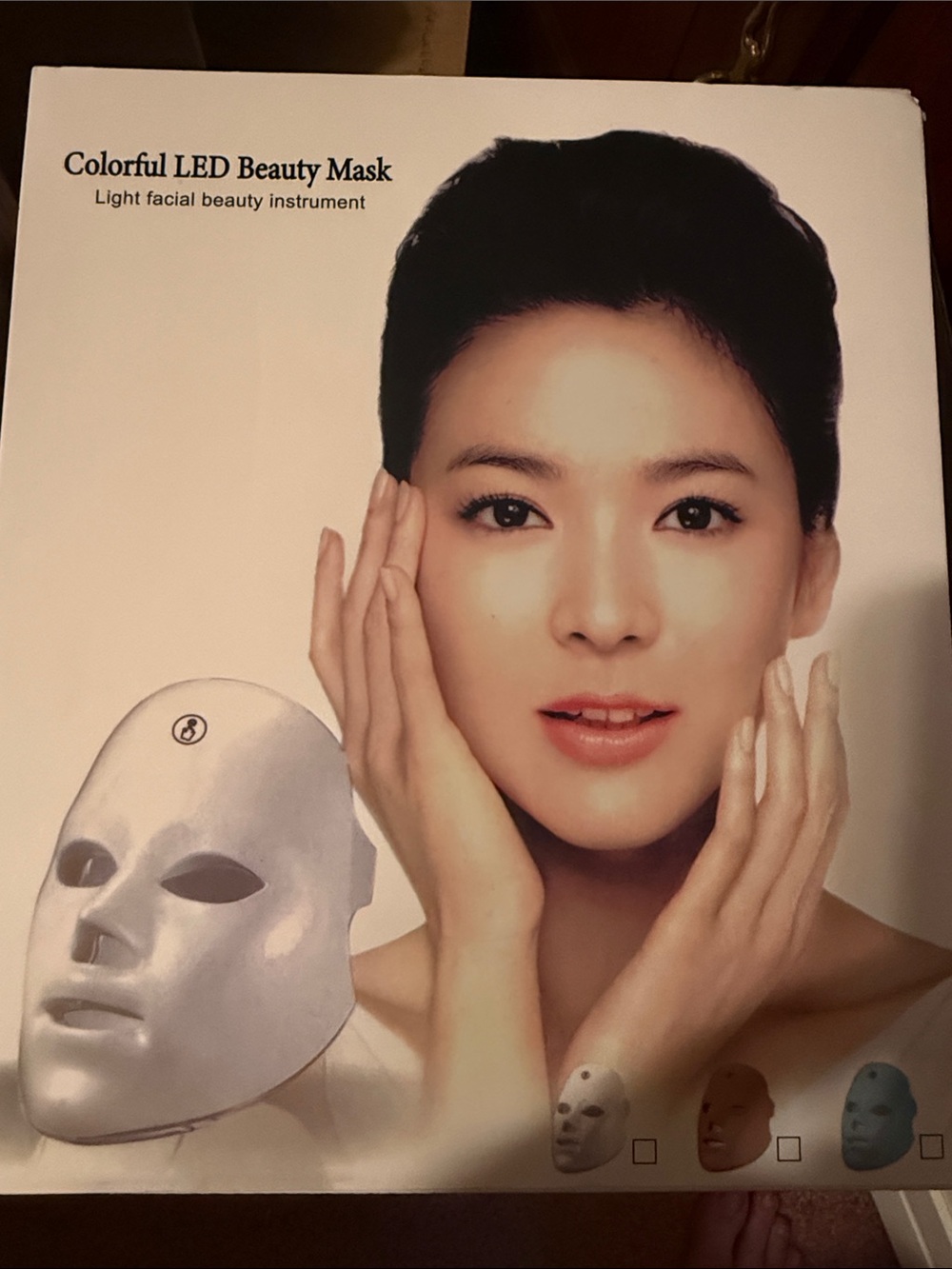 LED Facial Beauty Mask - White